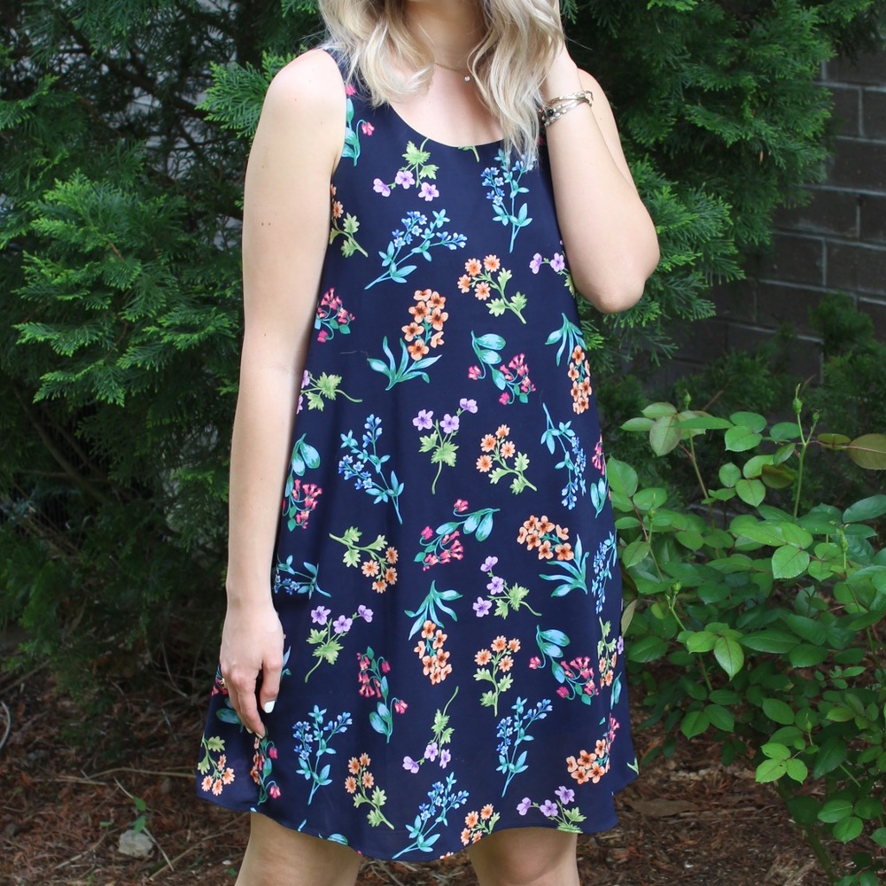 Floral print dress